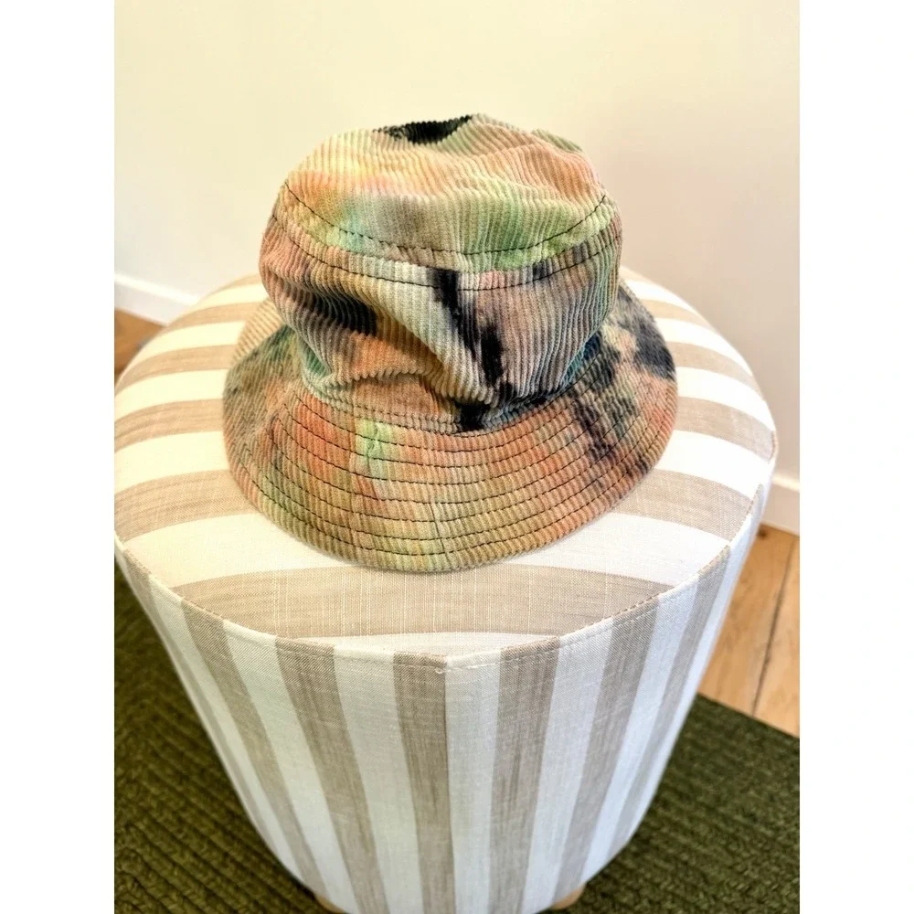 Big Bud Press Bucket Hat Corduroy  Neutral Tie Dye Made in USA Unisex